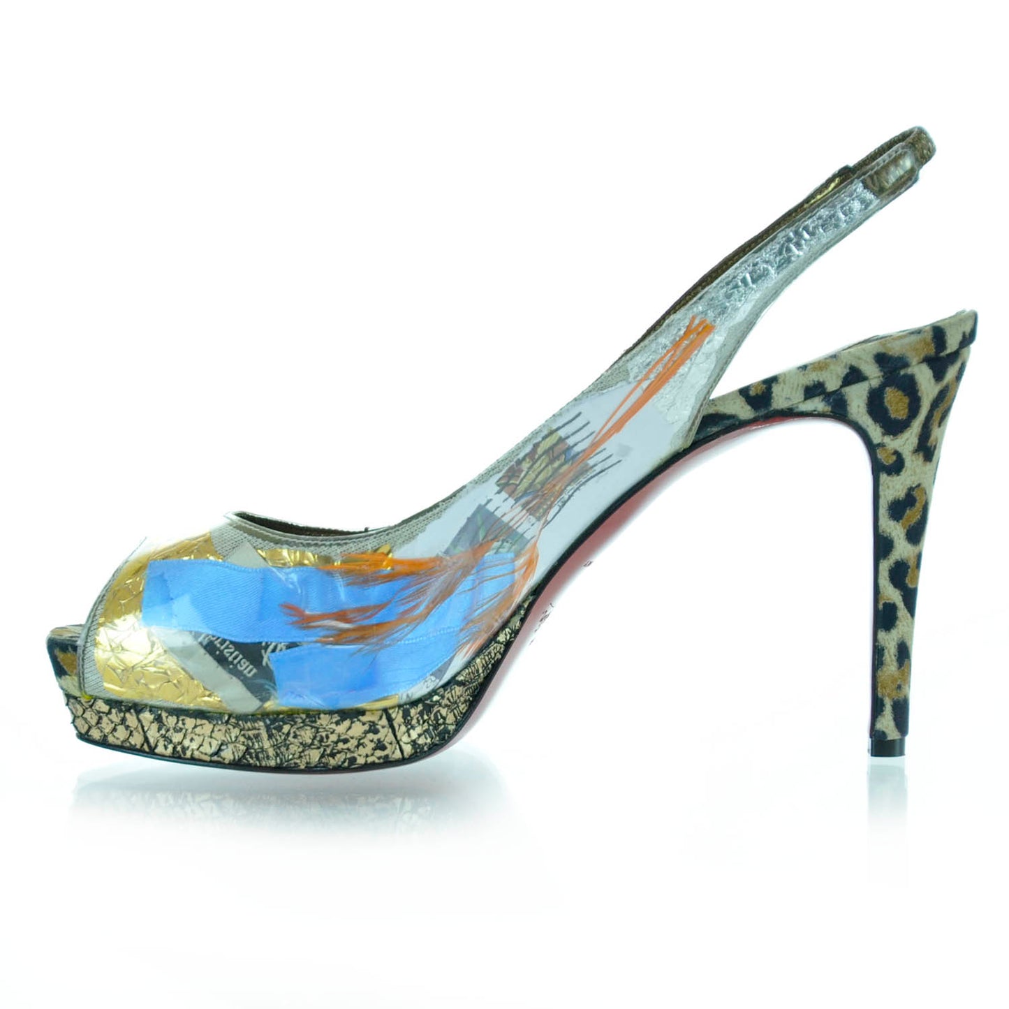 PVC Suede Winter Trash 100 Pumps 38 Multi