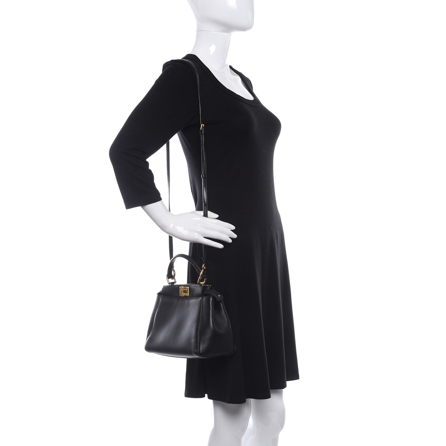 Nappa Mini Peekaboo Iconic Satchel Black