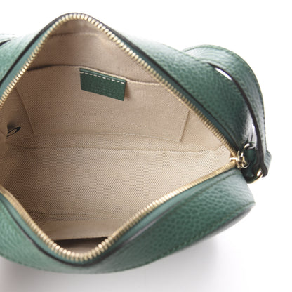 Gucci Pebbled Calfskin Small Soho Disco Bag Emerald Green 4 of 7