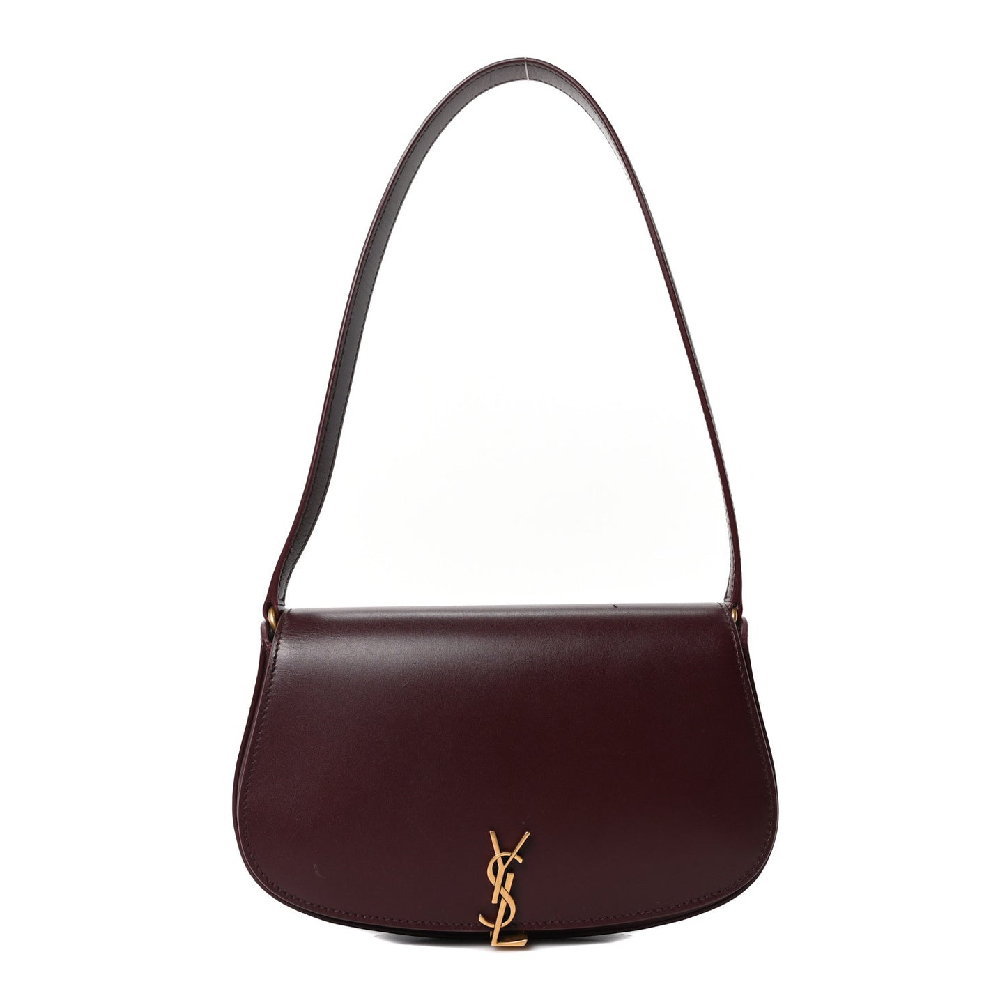 Box Calfskin Mini Voltaire Shoulder Bag Rouge Cabernet