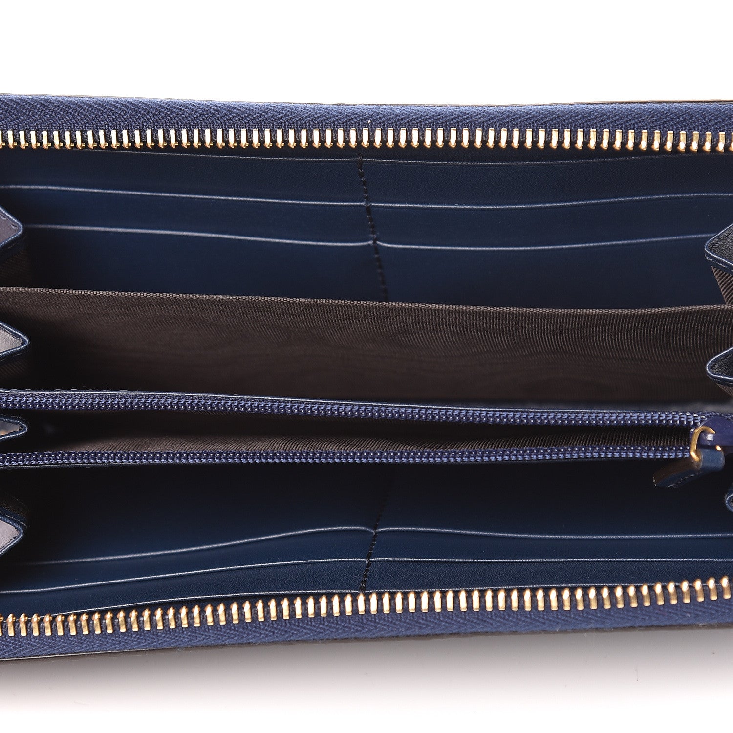 Gucci Guccissima Zip Around Wallet Blue 5 of 8