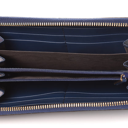 Gucci Guccissima Zip Around Wallet Blue 5 of 8