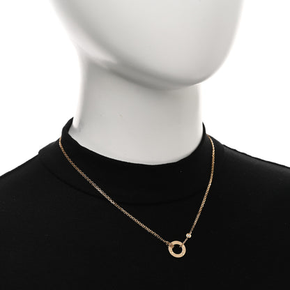 Cartier 18K Yellow Gold 2 Diamond LOVE Necklace 2 of 5