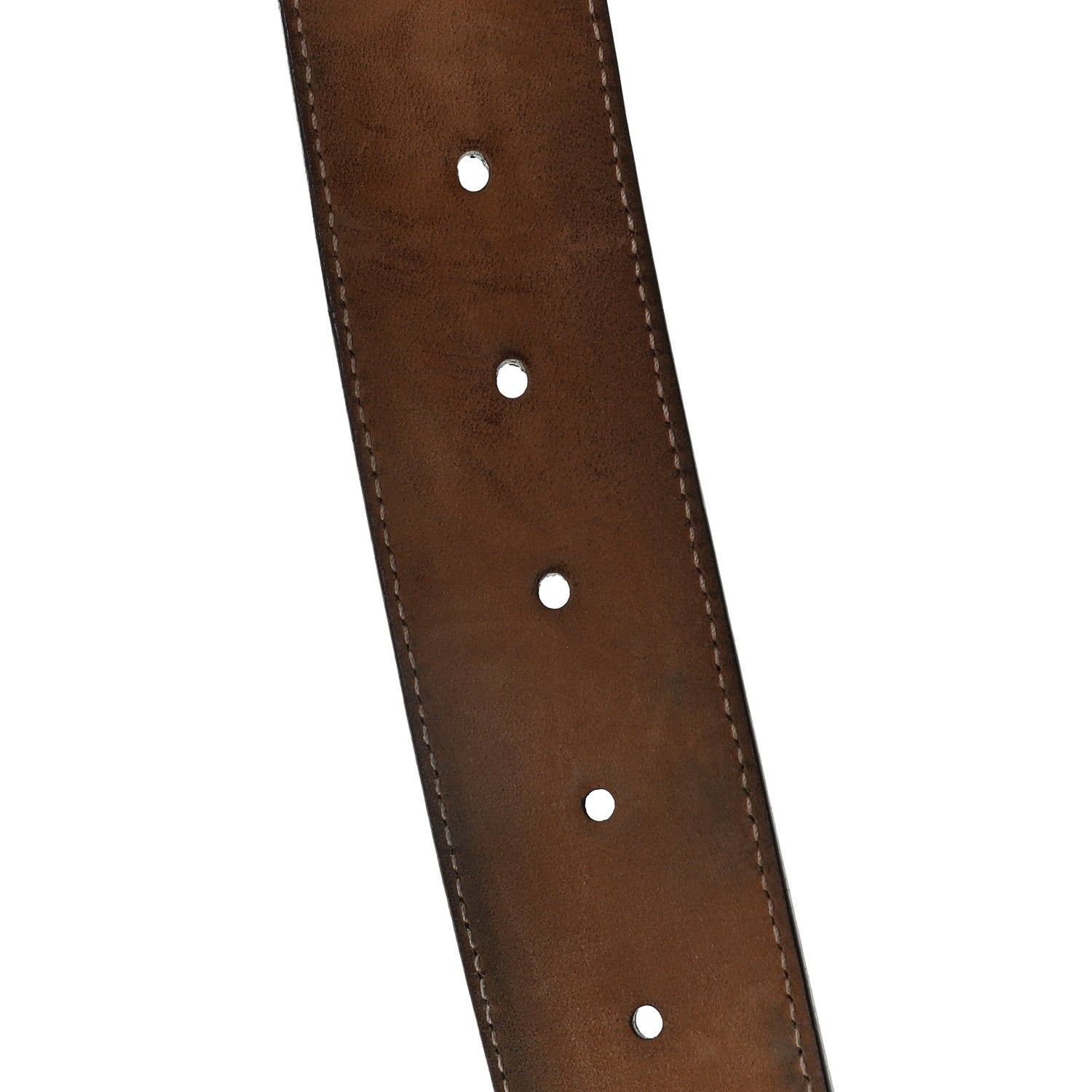 Gucci GG Supreme Monogram Selleria Calfskin Interlocking G 40mm Belt Beige Ebony Blue 6 of 6