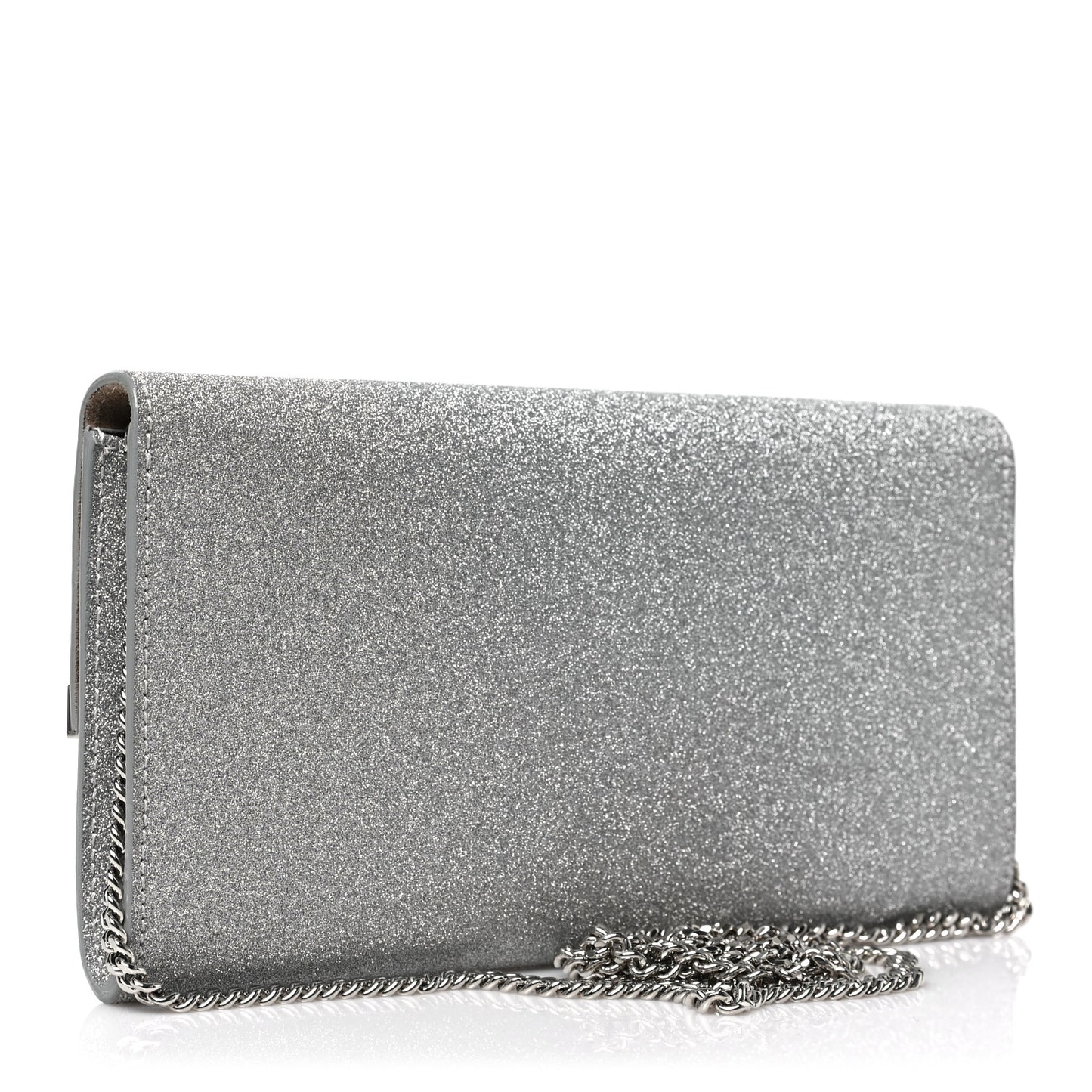 Glitter Emmie Clutch Silver