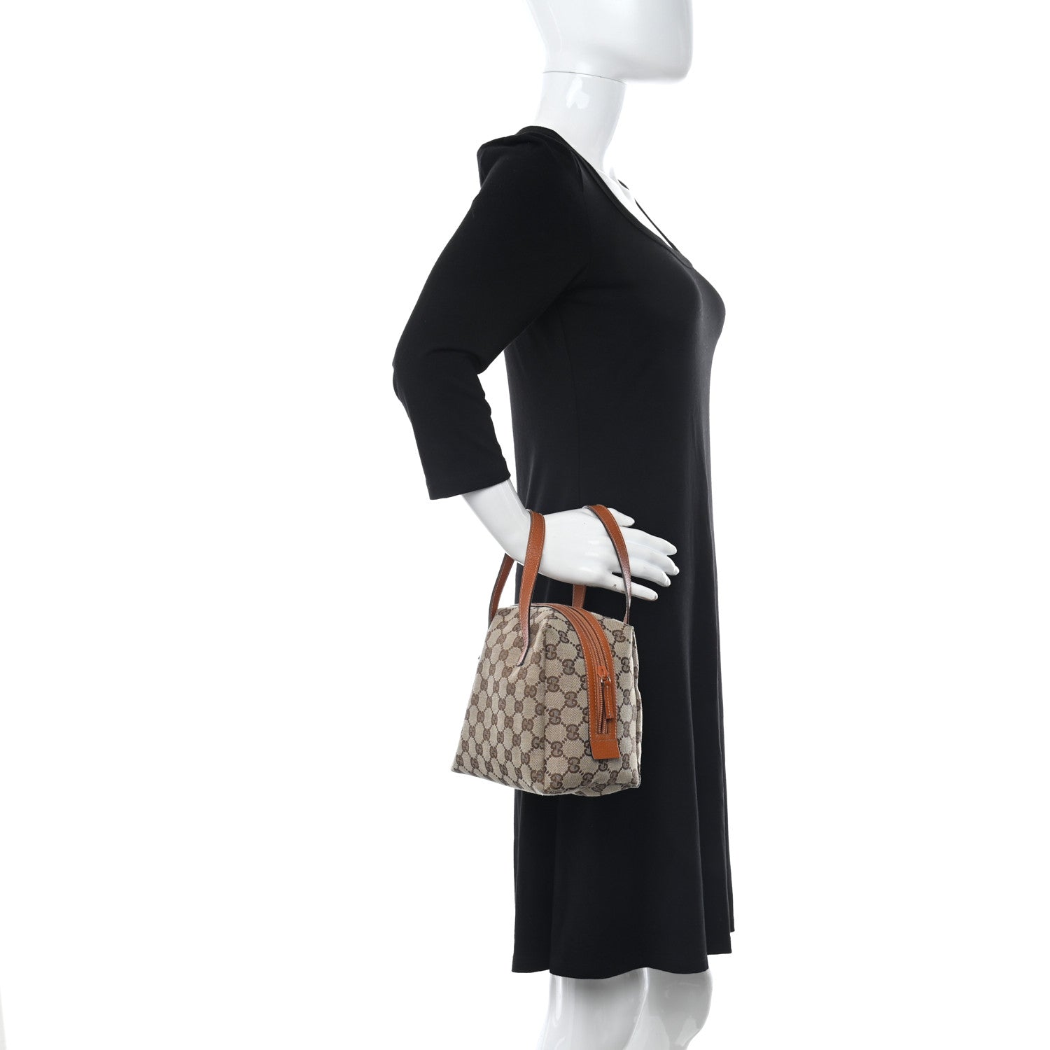 Gucci Monogram Large Balthus Cosmetic Pouch Brown 3 of 13