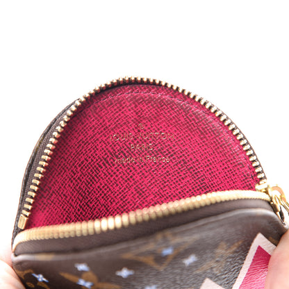 Louis Vuitton Monogram 2018 Christmas Animation Round Coin Purse 5 of 8