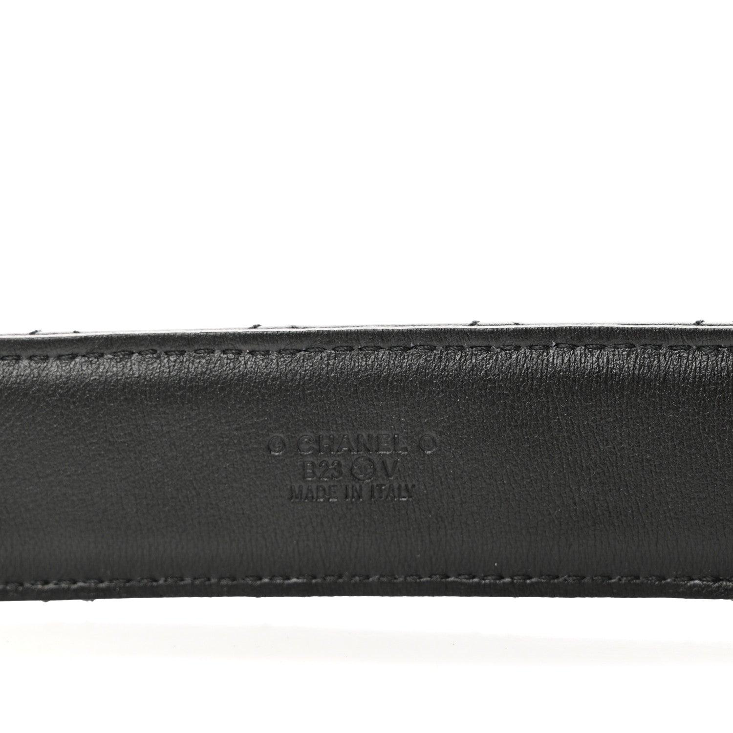 Chanel Calfskin Quilted CC Chain Belt 90 36 Black 3 of 7