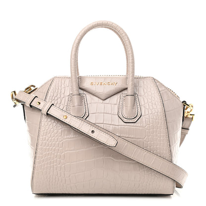 Givenchy Calfskin Crocodile Embossed Mini Antigona Dune 1 of 10