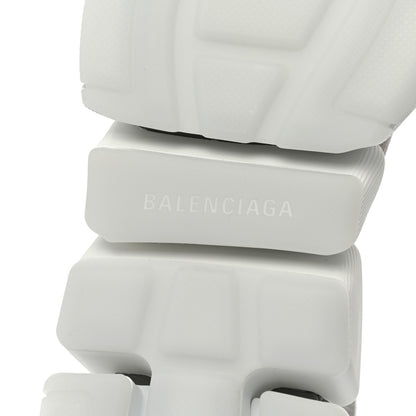 Balenciaga Ribbed Knit Womens Speed 2.0 Transparent Sole Sneakers 38 Baltic Grey White 6 of 7