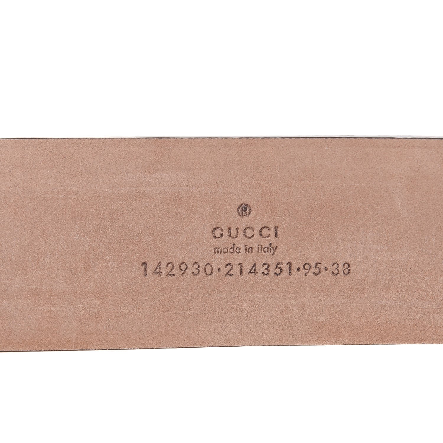 Gucci GG Supreme Monogram Selleria Interlocking G 40mm Belt 95 38 Beige Ebony Cuir 5 of 7
