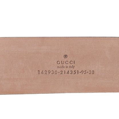 Gucci GG Supreme Monogram Selleria Interlocking G 40mm Belt 95 38 Beige Ebony Cuir 5 of 7