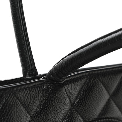 Chanel Caviar Quilted Medallion Tote Black 12 of 16