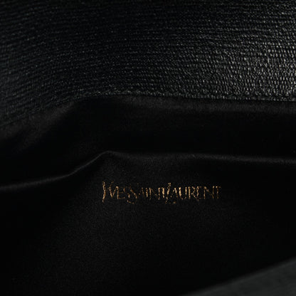 Saint Laurent Textured Calfskin Y Ligne Clutch Black 6 of 6