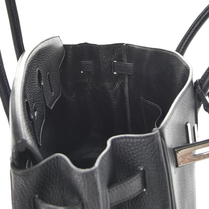 Hermes Taurillon Clemence Birkin 35 Black 13 of 35
