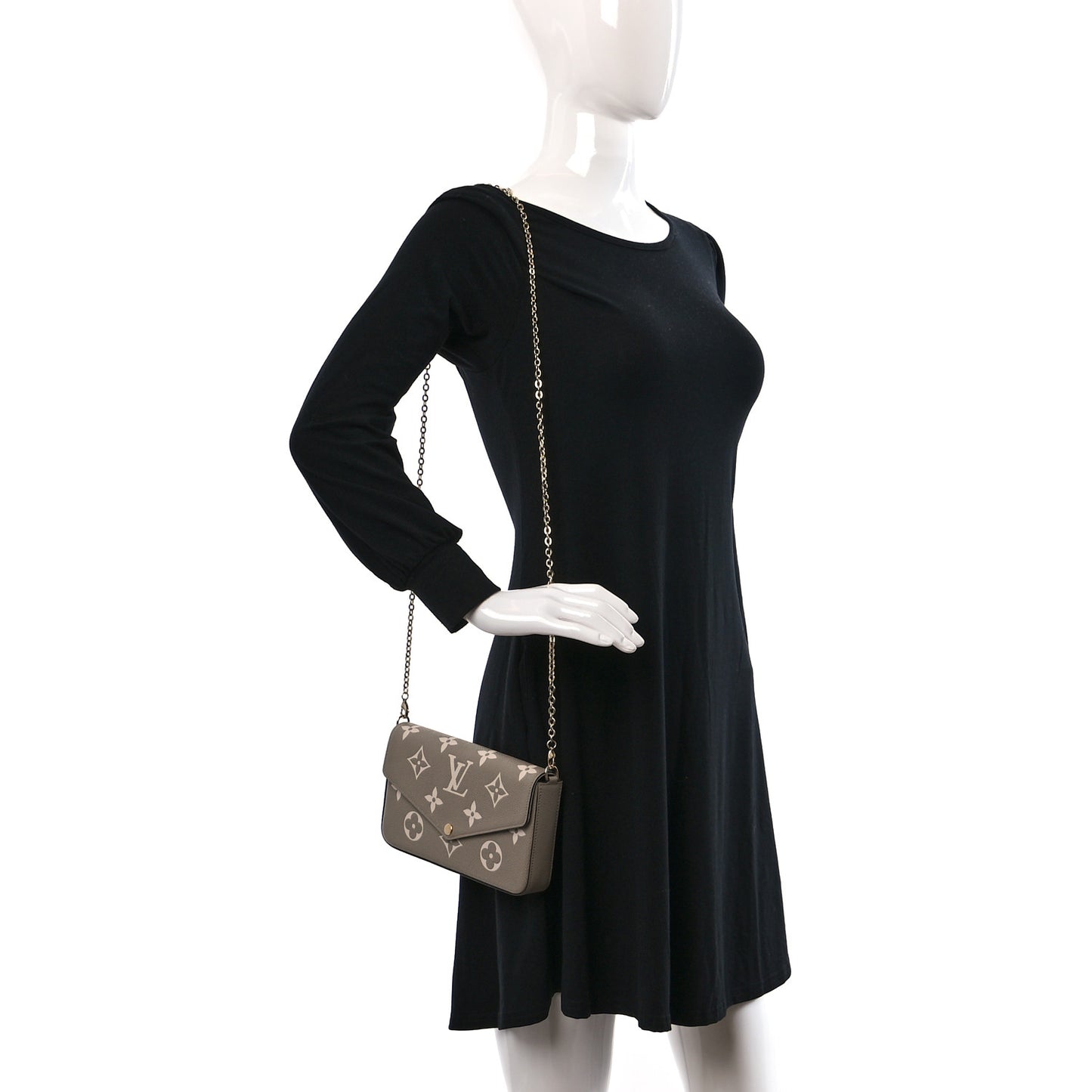 Empreinte Monogram Giant Felicie Pochette Tourterelle Creme