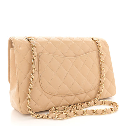 Chanel Caviar Quilted Medium Double Flap Beige 3 of 11