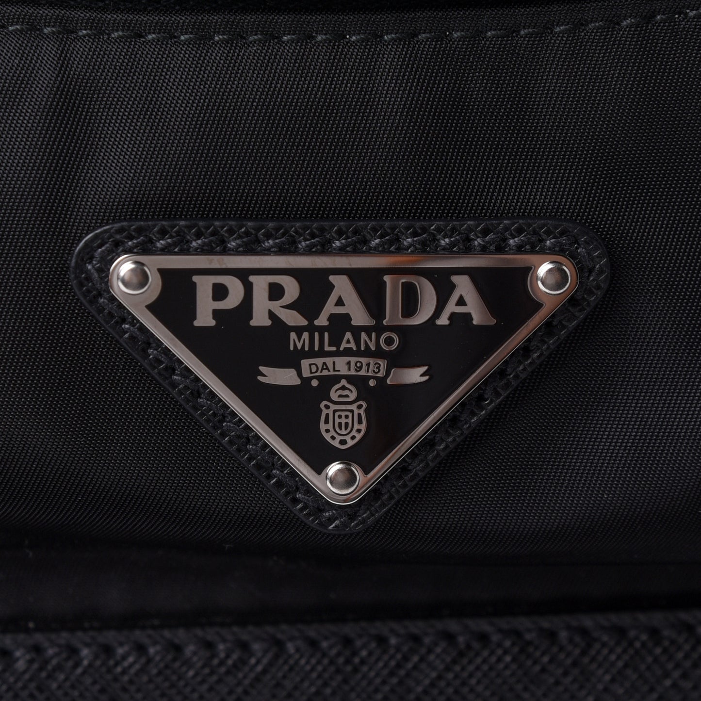 Re-Nylon Saffiano Pet Carrier Backpack Black
