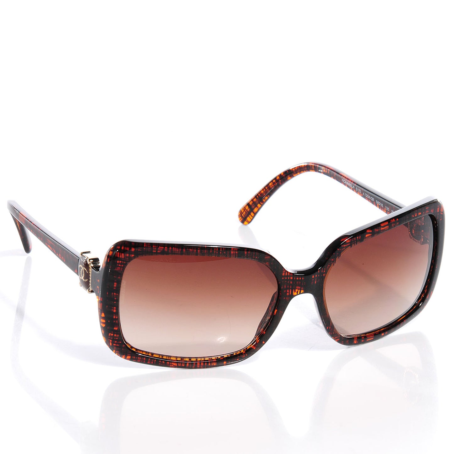 CC Tweed Effect Sunglasses 5175 Brown