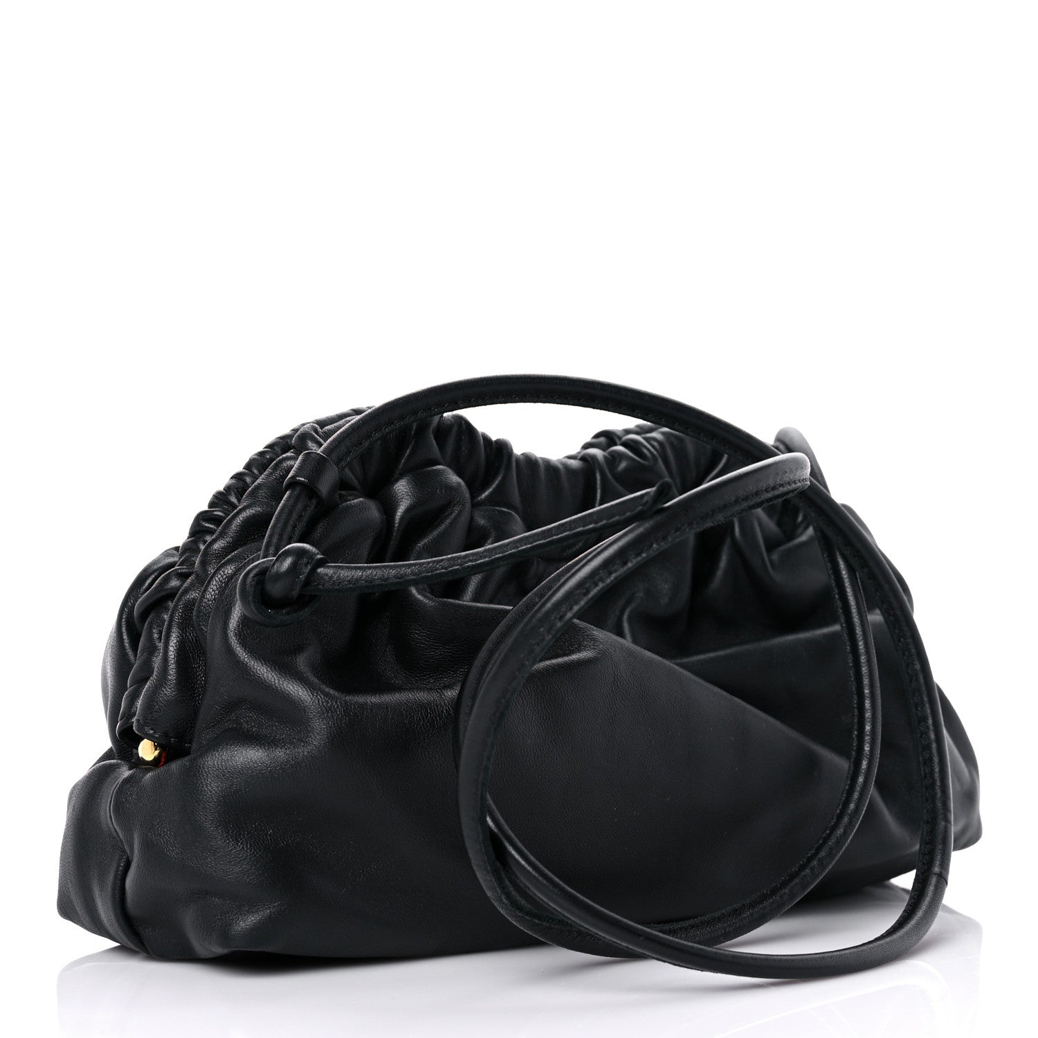Mansur Gavriel Lambskin Mini Cloud Clutch Black Flamma 3 of 13