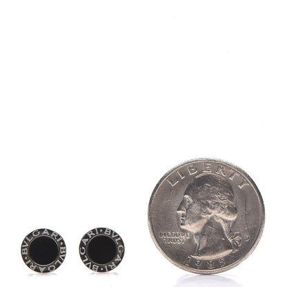 Bulgari 18K White Gold Black Onyx BVLGARI BVLGARI Stud Earrings 2 of 5