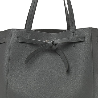 Celine Soft Grained Calfskin Belt Cabas Phantom Medium Grey 9 of 12