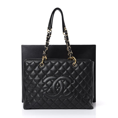 Chanel Caviar Quilted Grand Shopping Tote GST Black 16 of 16