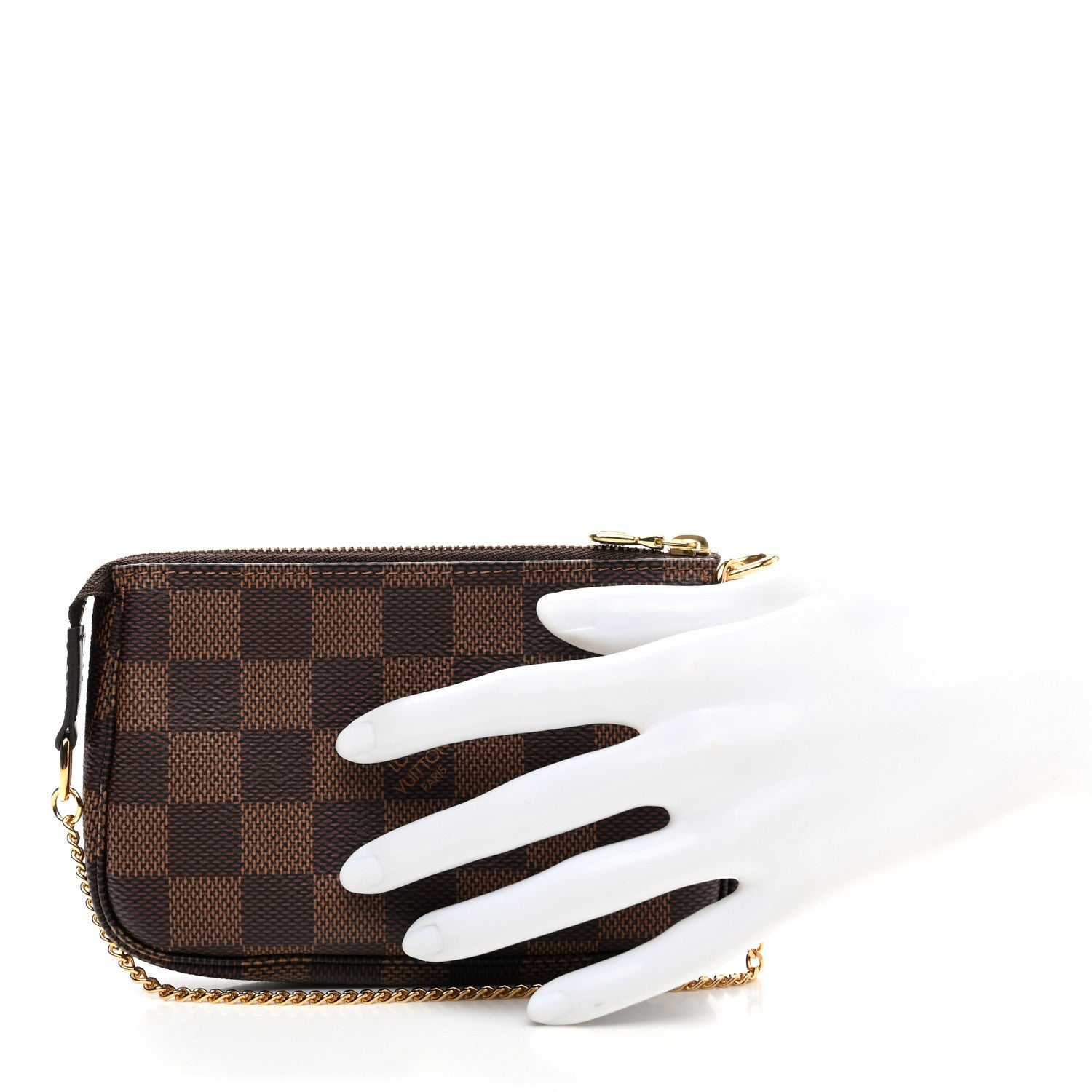 Louis Vuitton Damier Ebene Mini Pochette Accessories 2 of 8