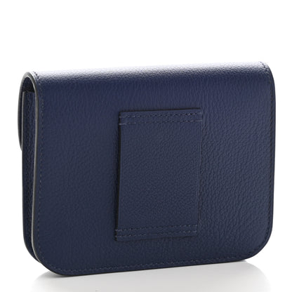 Hermes Evercolor Bi-Color Constance Slim Wallet Bleu Saphir Bleu France 3 of 6