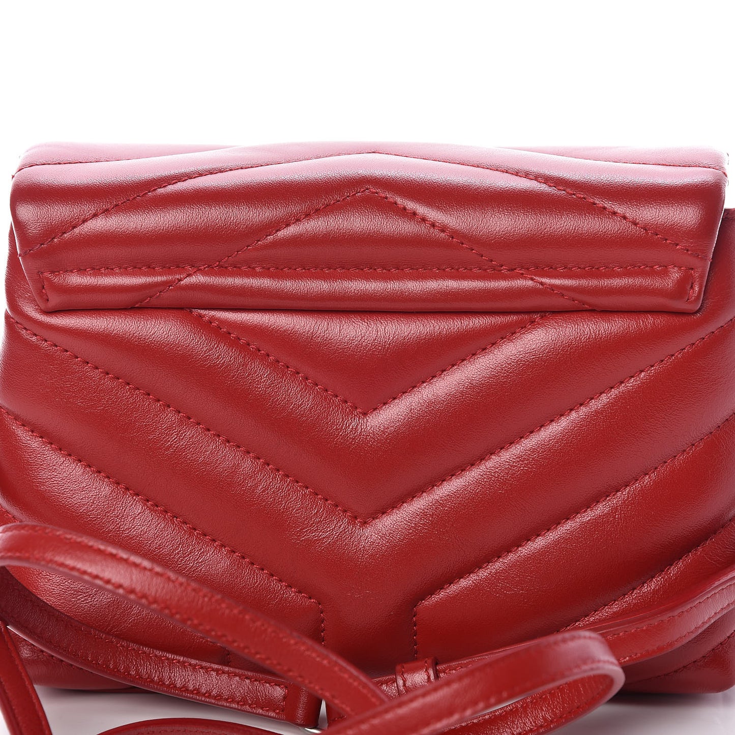 Calfskin Y Quilted Monogram Toy Loulou Crossbody Bag Red