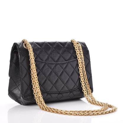 Chanel Aged Calfskin Lucky Charms 2.55 Reissue 224 Flap Black 4 of 8