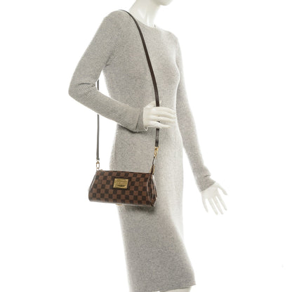 Louis Vuitton Damier Ebene Eva Clutch 2 of 7