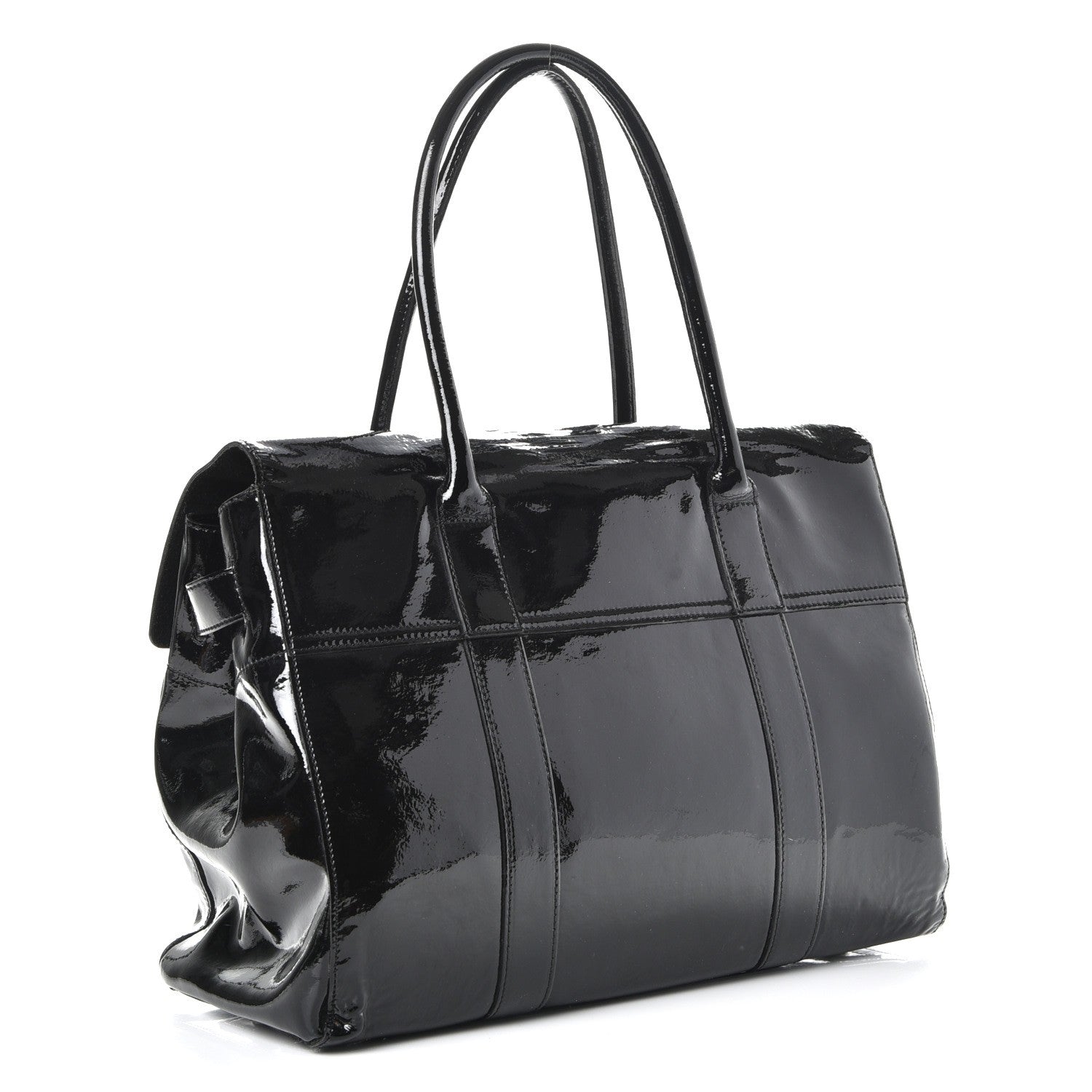 Mulberry Patent Bayswater Black 3 of 7