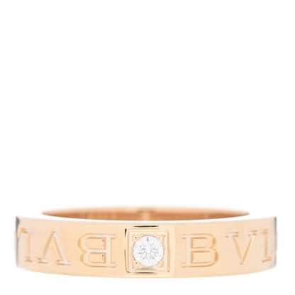 Bulgari 18K Yellow Gold Diamond B.Zero1 Essential Band Ring 48 4.5 1 of 4