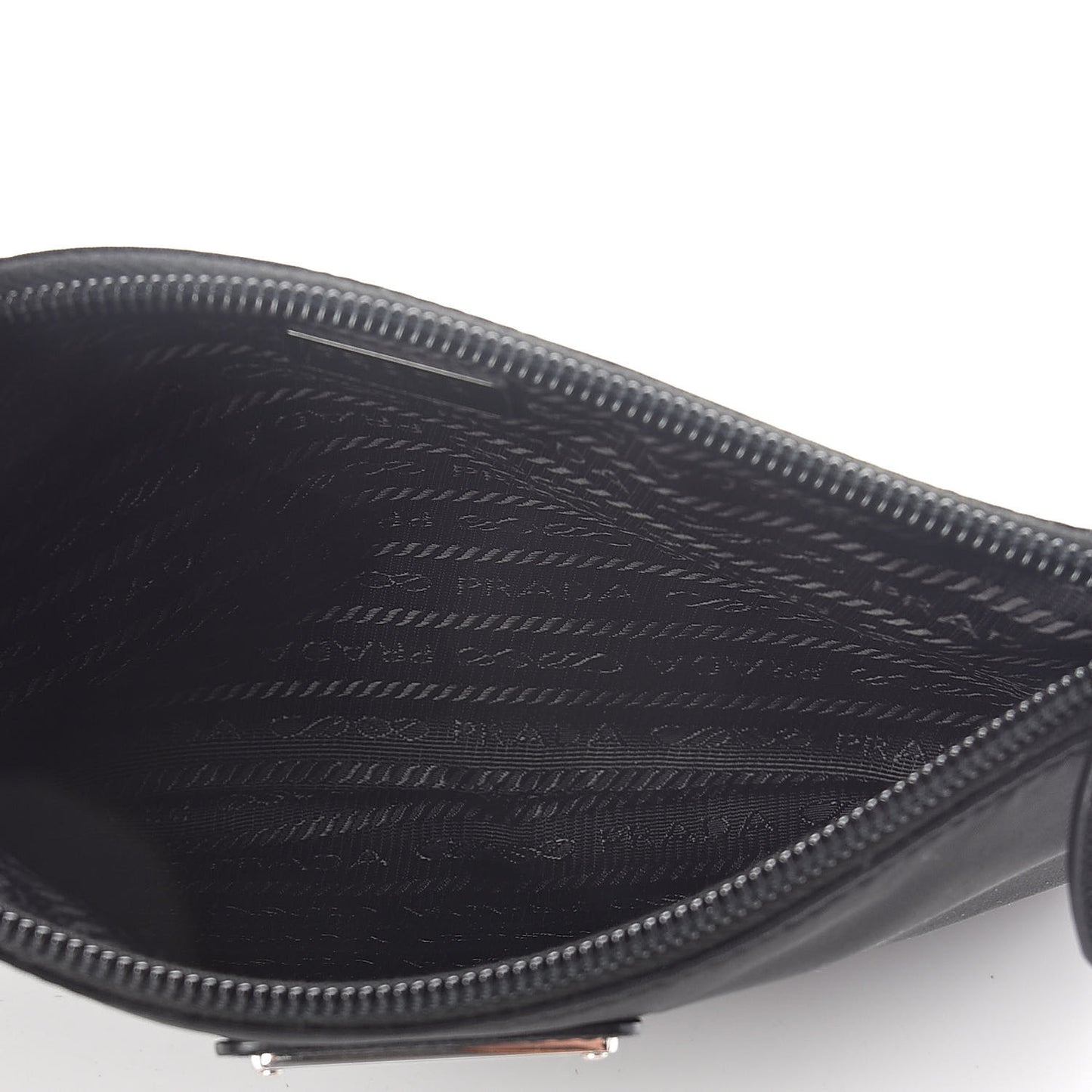 Tessuto Nylon Saffiano Wristlet Black