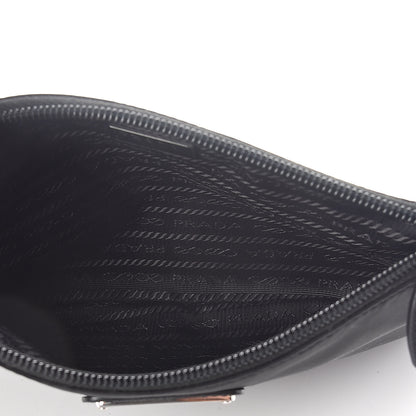 Prada Tessuto Nylon Saffiano Wristlet Black 5 of 6