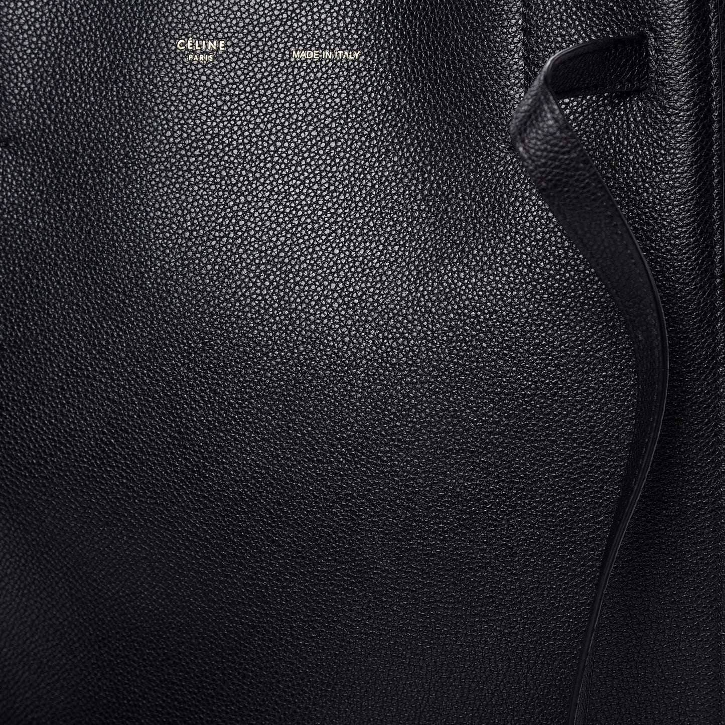 Soft Grained Calfskin Small Belt Cabas Phantom Black
