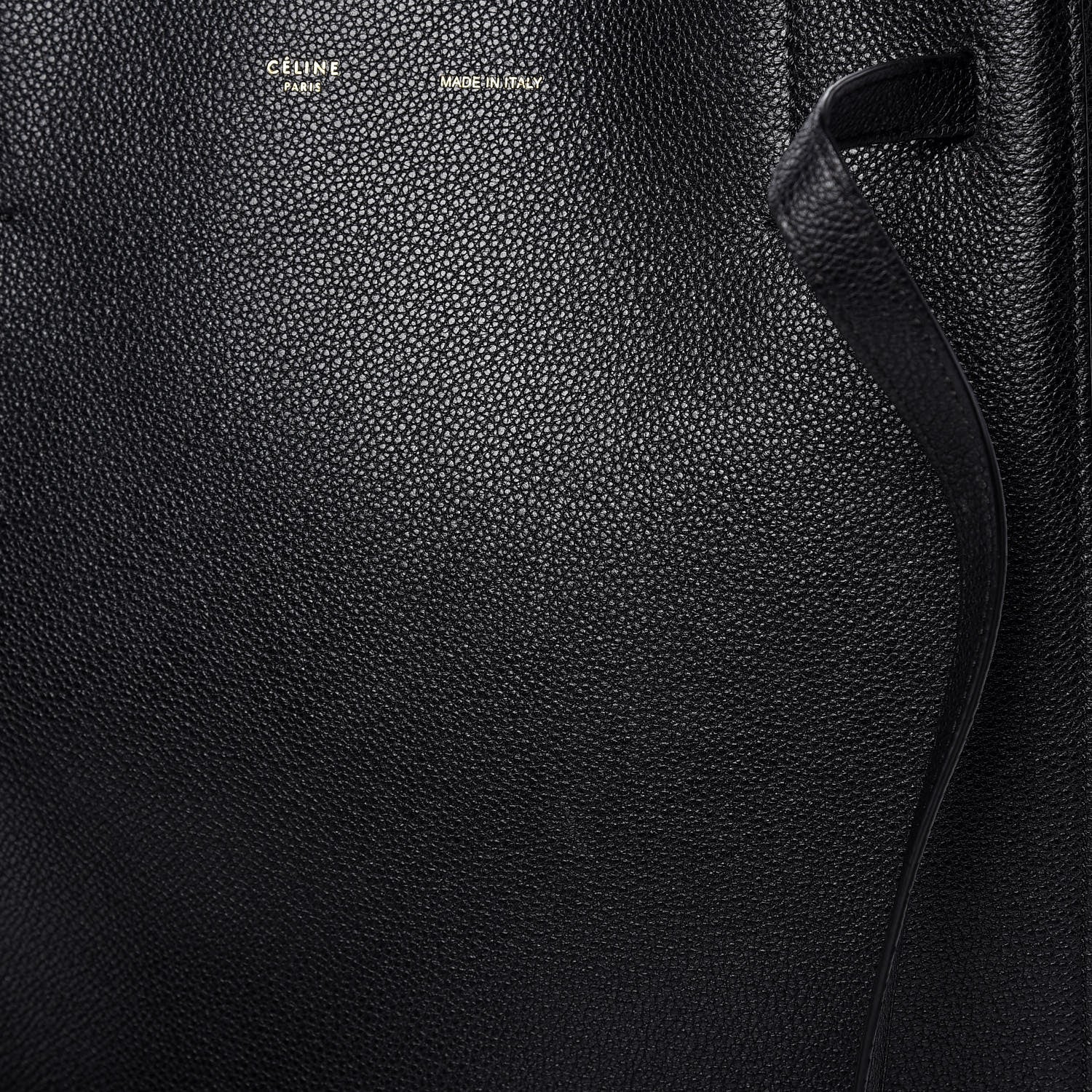 Celine Soft Grained Calfskin Small Belt Cabas Phantom Black 17 of 17