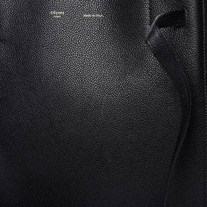 Celine Soft Grained Calfskin Small Belt Cabas Phantom Black 17 of 17