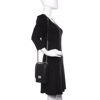 Chanel Calfskin Quilted North South Boy Flap Black 2 of 11