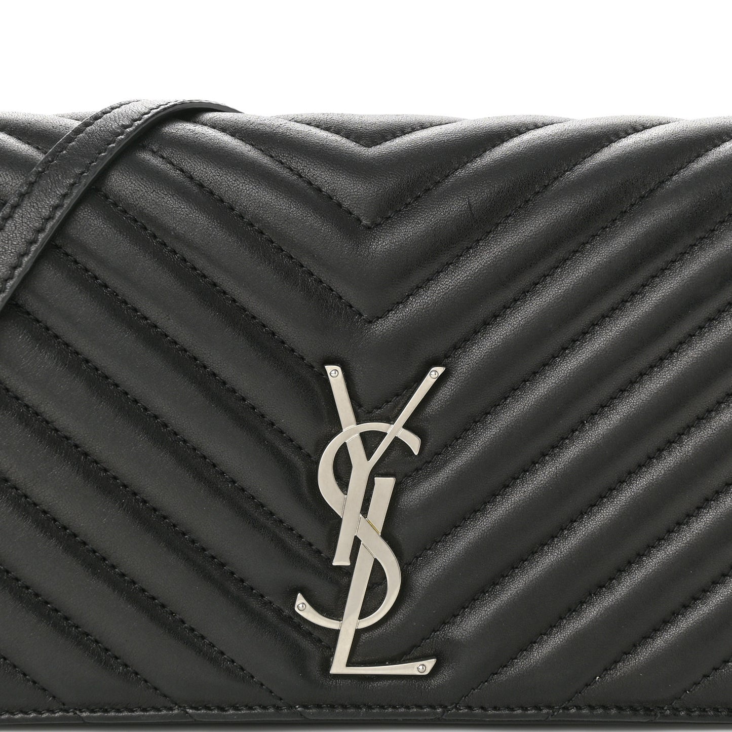 Lambskin Matelasse Monogram Kate 99 Black