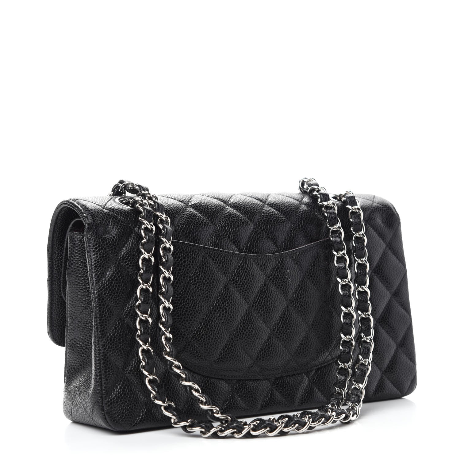 Chanel Caviar Quilted Medium Double Flap Black 3 of 12