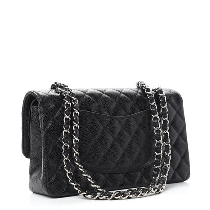 Chanel Caviar Quilted Medium Double Flap Black 3 of 12
