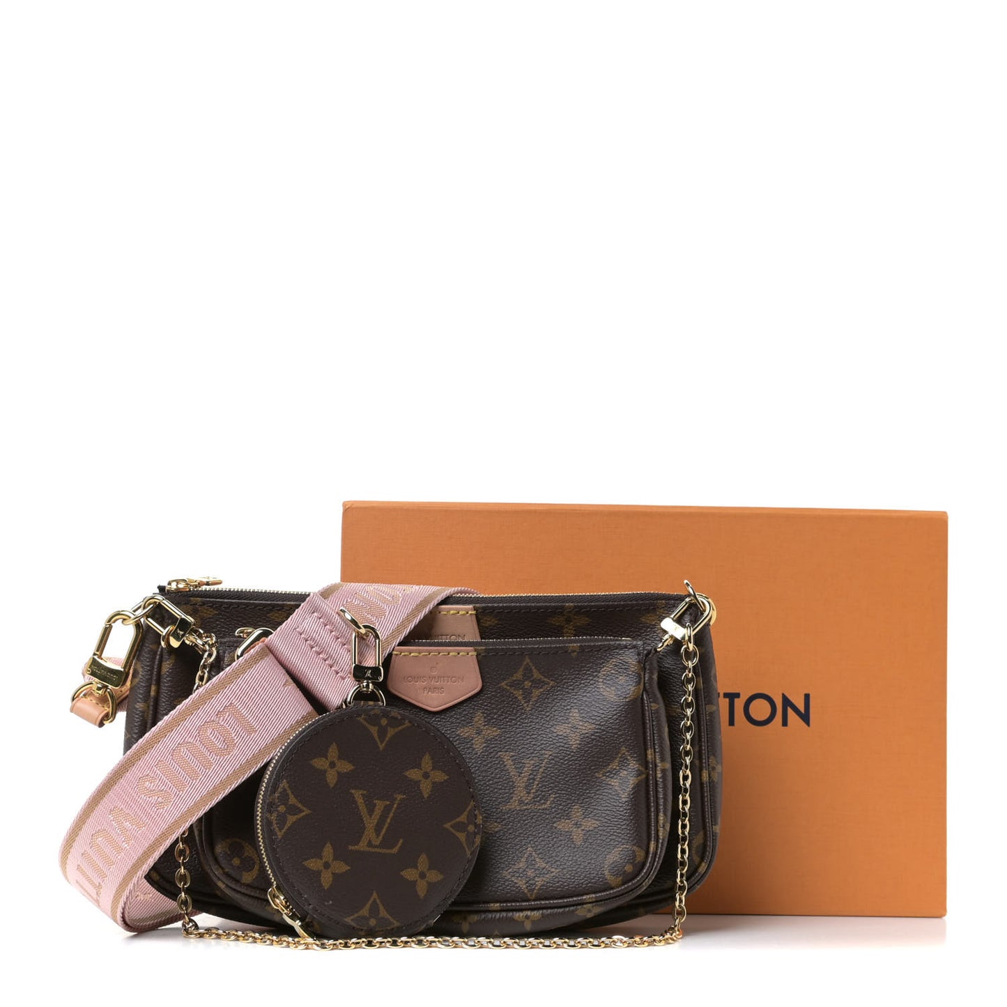 Monogram Multi Pochette Accessories Rose Clair