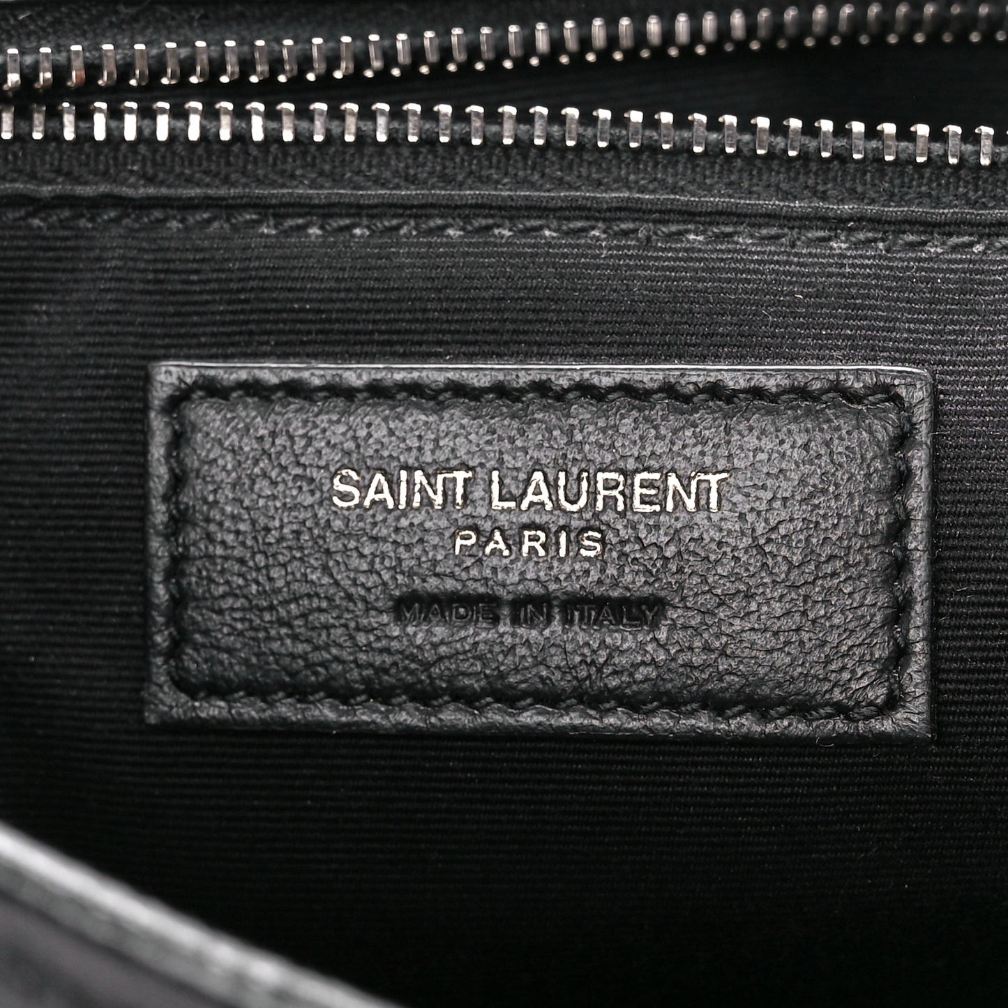 Crinkled Calfskin Matelasse Monogram Medium Niki Chain Satchel Black