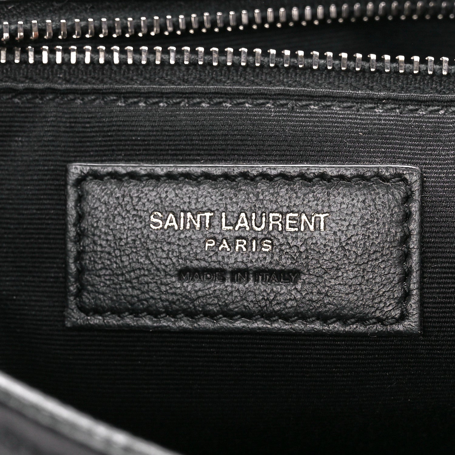 Saint Laurent Crinkled Calfskin Matelasse Monogram Medium Niki Chain Satchel Black 7 of 11