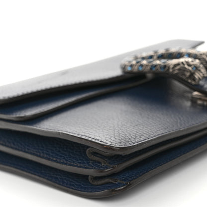 Gucci Pebbled Calfskin Small Dionysus Shoulder Bag Blue Agata 8 of 9