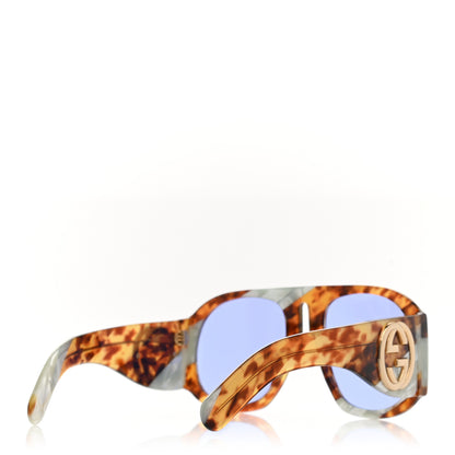 Gucci Oversized Aviator Sunglasses GG0152S Tortoise Mother Of Pearl 4 of 8