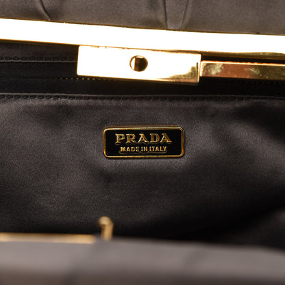 Prada Satin Clutch Fumo 7 of 8