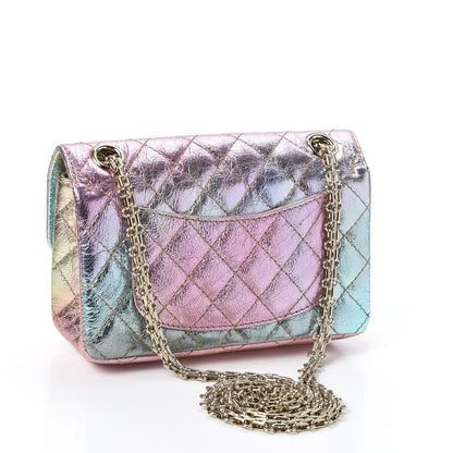 Chanel Metallic Goatskin Quilted Mini 2.55 Reissue Flap Multicolor 2 of 10